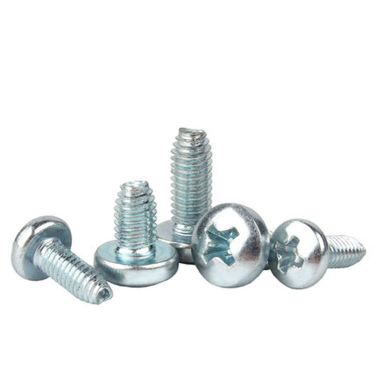 Carbon Steel M8 Phillips Pan Head Screws Machine fine adjustment orthopedic self reversing screw