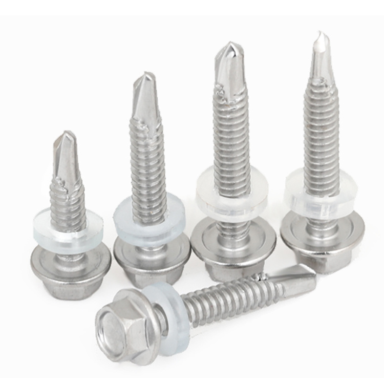 Wholesale Stainless Steel Tec Screws Hexagon Metal Roofing Self Drilling Screws For Wood 2-12 Mm