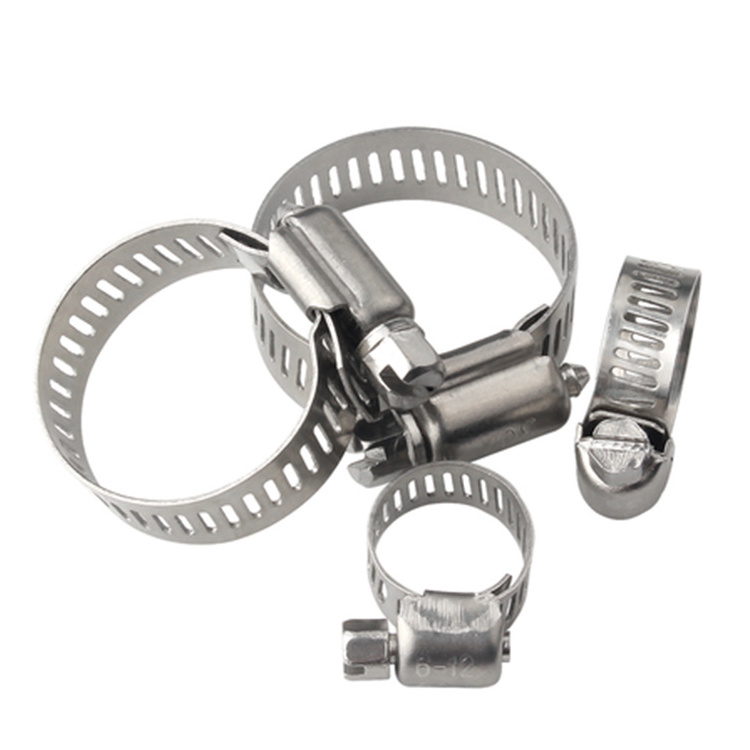 Free Sample Adjustable Effective Seal Pipe Throat Band Strong American Type Clip Stainless Steel Hose Clamp