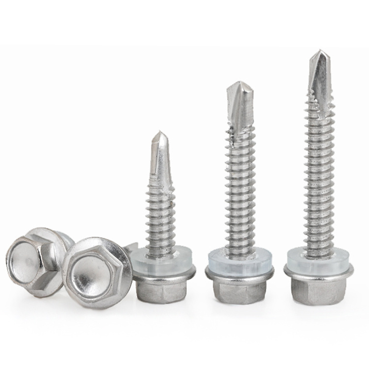 Wholesale Stainless Steel Tec Screws Hexagon Metal Roofing Self Drilling Screws For Wood 2-12 Mm