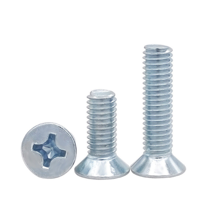 Customized DIN965 M2 M2.5 M3 M4 M5 M6 M7 M8 Metric Stainless Steel Cross Recessed Phillips Flat Countersunk Head Machine Screw