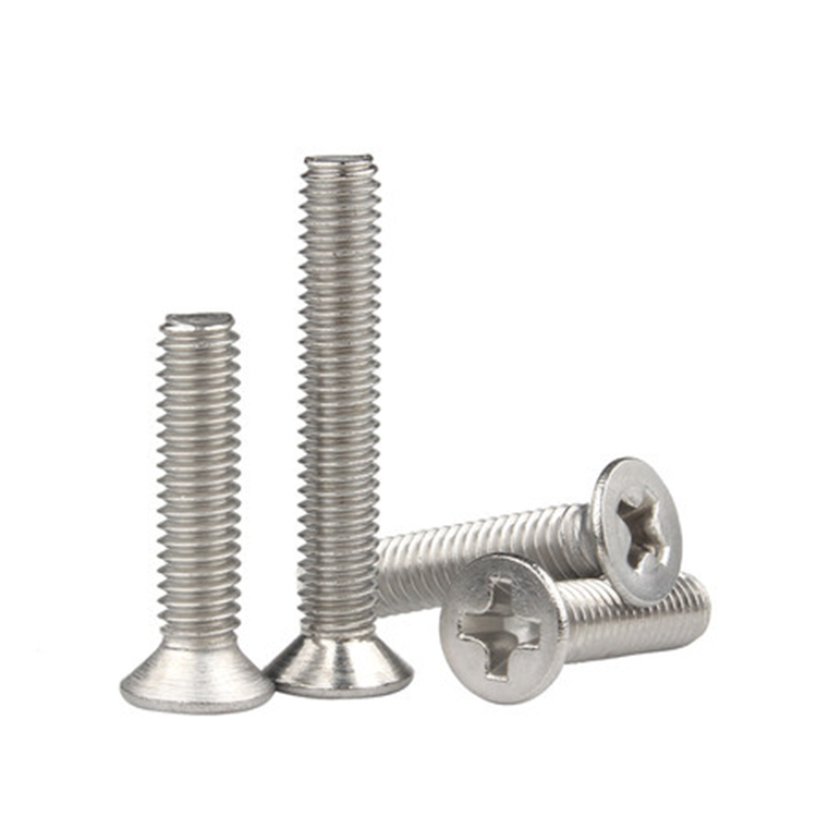 Customized DIN965 M2 M2.5 M3 M4 M5 M6 M7 M8 Metric Stainless Steel Cross Recessed Phillips Flat Countersunk Head Machine Screw