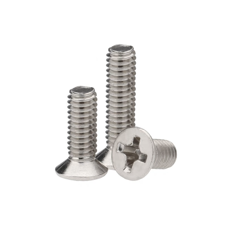 Customized DIN965 M2 M2.5 M3 M4 M5 M6 M7 M8 Metric Stainless Steel Cross Recessed Phillips Flat Countersunk Head Machine Screw