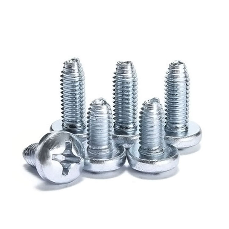 Carbon Steel M8 Phillips Pan Head Screws Machine fine adjustment orthopedic self reversing screw