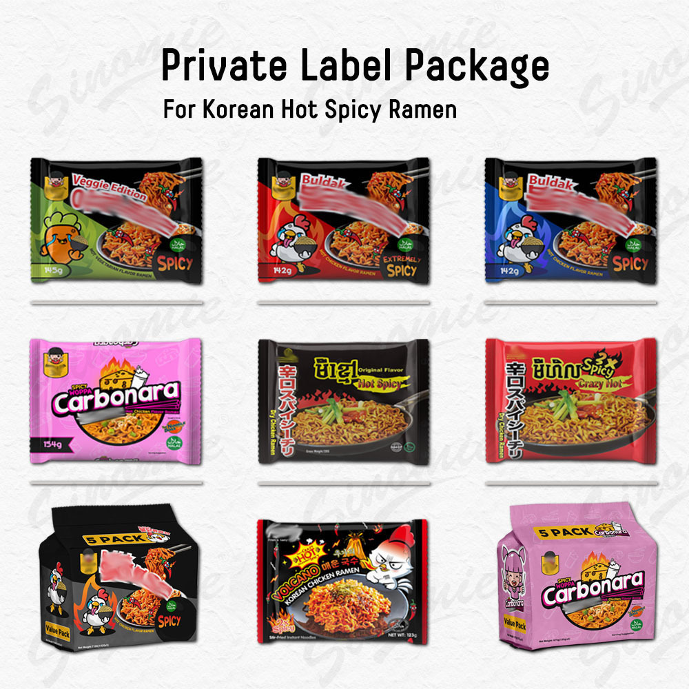 Wholesale New Brand HOTAMIE Hot Spicy Korean Noodles Halal Ramen Spicy Instant Korean Noodles