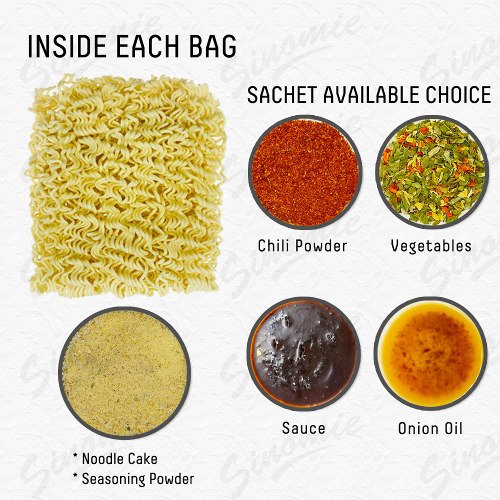 Noodles Instant China Wholesale SINOMIE Brand High Quality Muilt-Flavor Soup Ramen Instant Bag Noodles