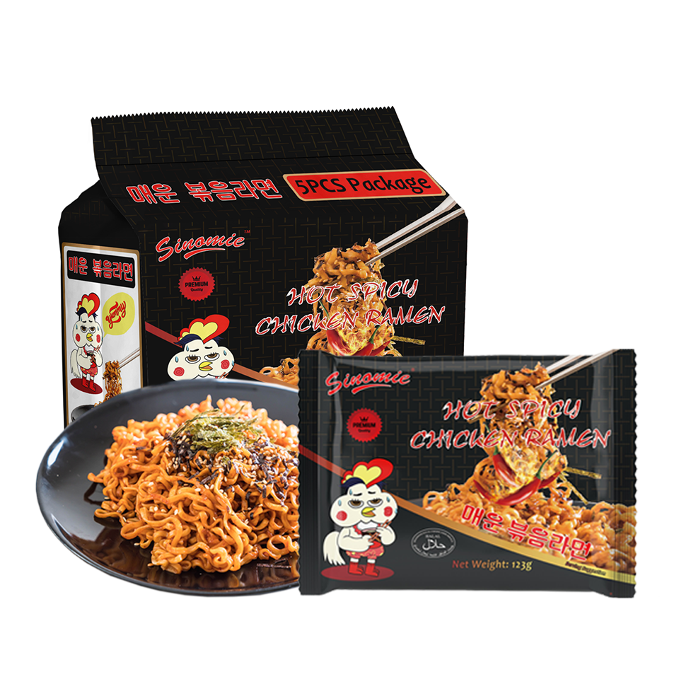 Wholesale SINOMIE Korean Ramen Noodles Brand Hot Chicken Flavor Buldak Korean Ramen