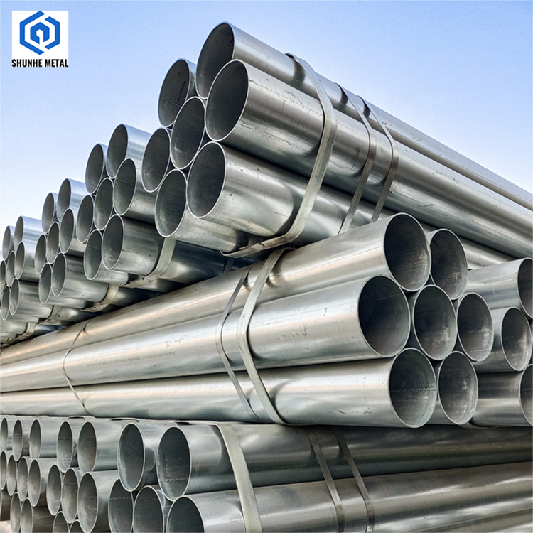 cheap China price 150mm diameter iron welded gi pipe hot dip q235b q345 galvanized steel round pipe and tube for greenhouse