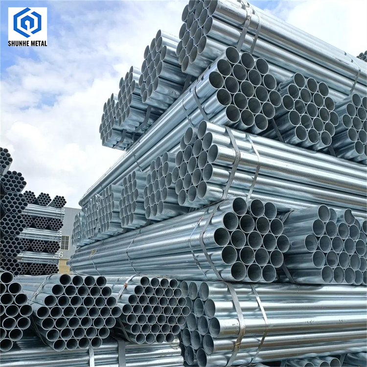 cheap China price 150mm diameter iron welded gi pipe hot dip q235b q345 galvanized steel round pipe and tube for greenhouse