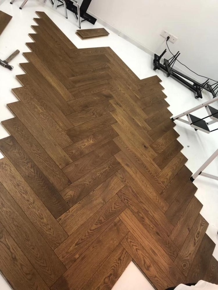 14/3*60*600/510mm Natural Oiled Oak Parquet Herringbone Chevron Enginereed Hardwood Flooring