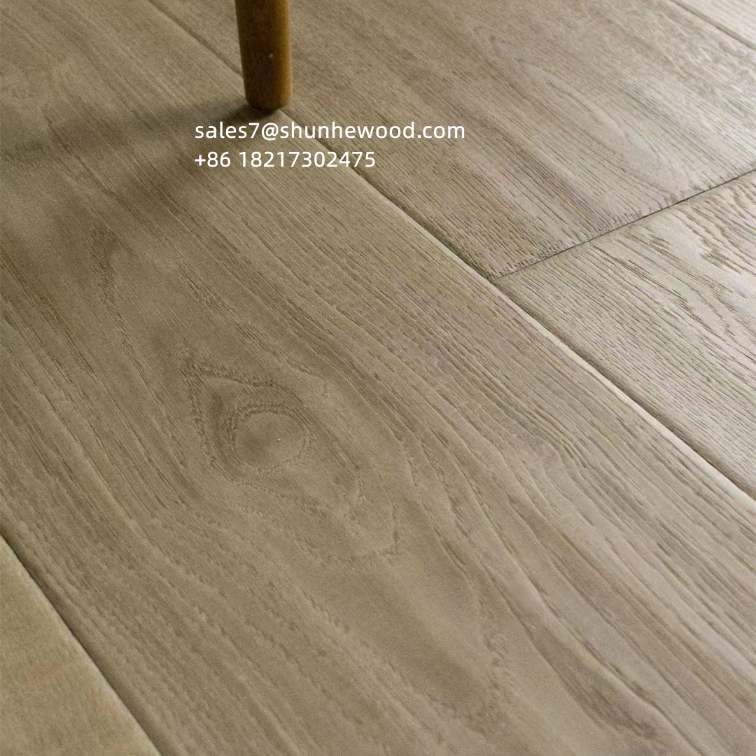 French Oak Hand scraped hardwood floors hand-scraped engineered wood flooring Distressed Wide Plank Floors