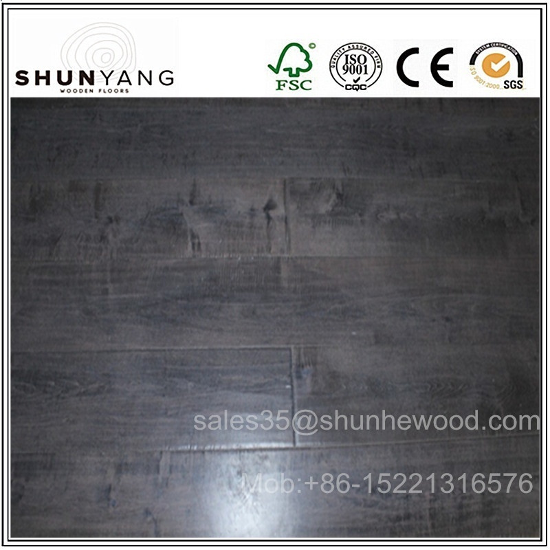 127,125mm Canadian Hand scraped Solid Maple Hardwood flooring