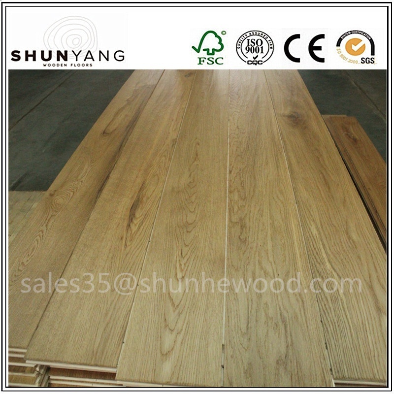 15/18mm Hand scraped Hardwood Flooring& Distressed Solid Oak Wood Flooring