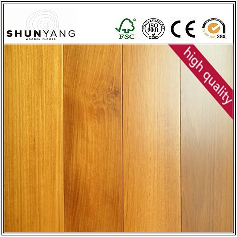 Multi-layer Engineered solid teak wood flooring