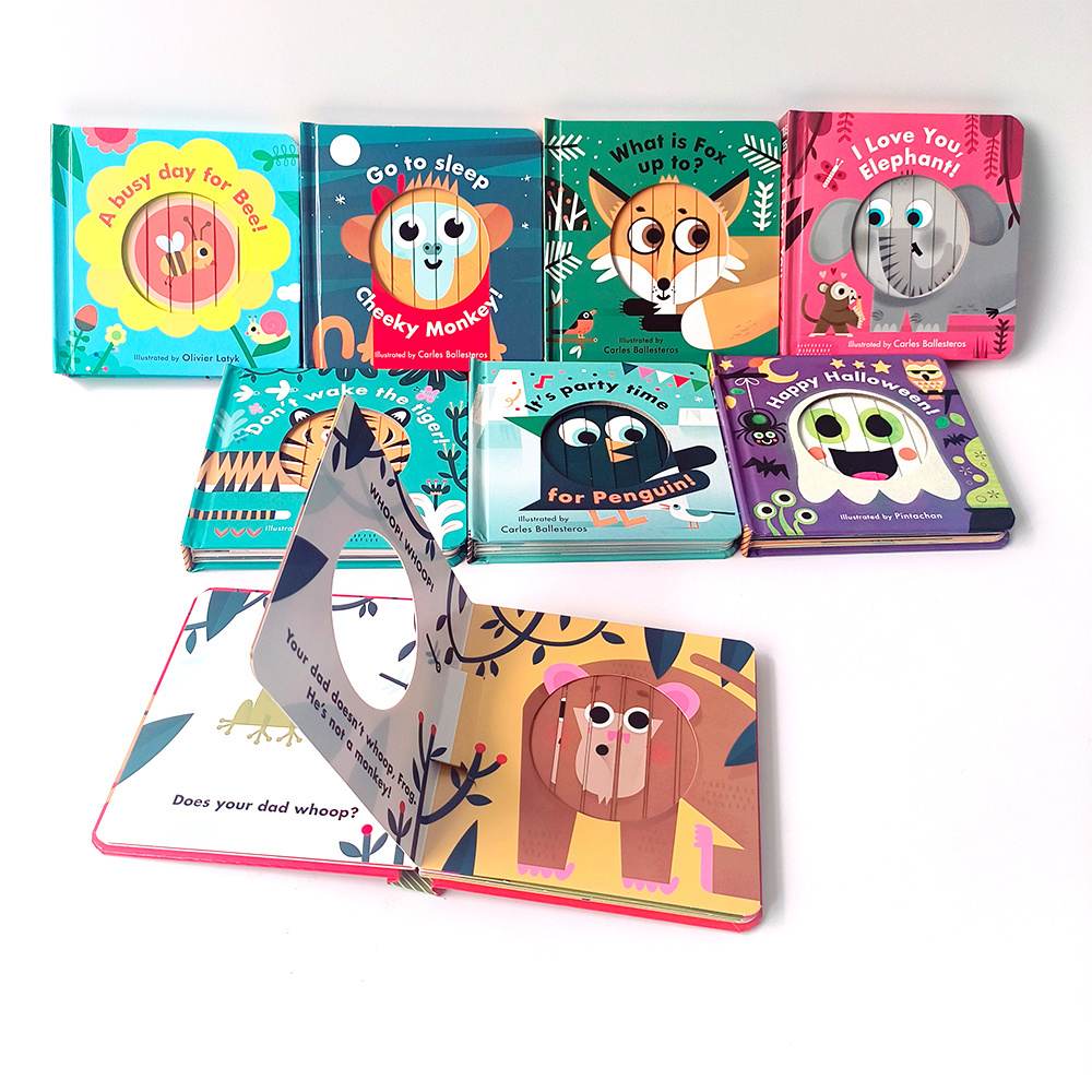 Kids book hardcover full color board book printing service