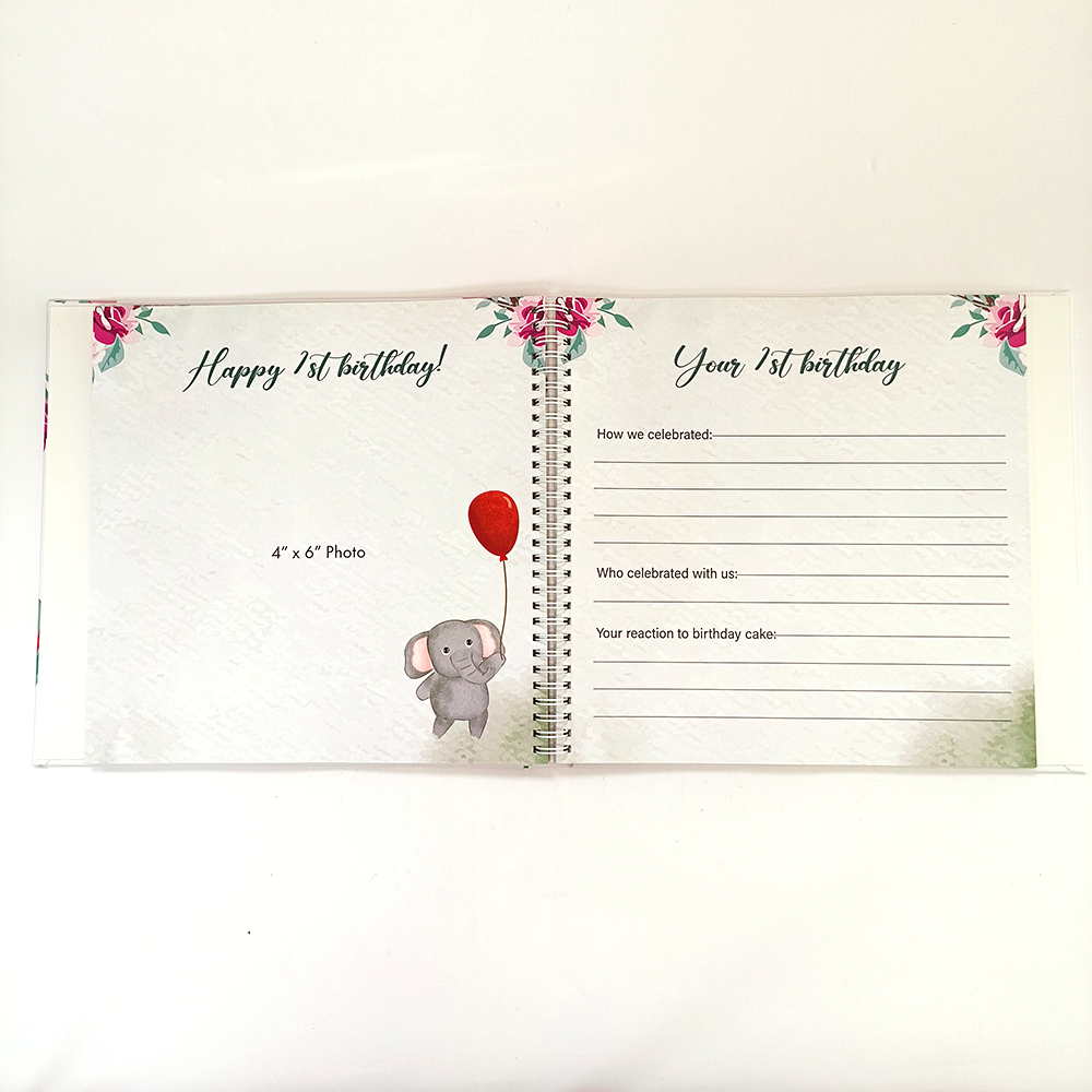 Customized Printing baby Growth record planner my baby a modern memory book