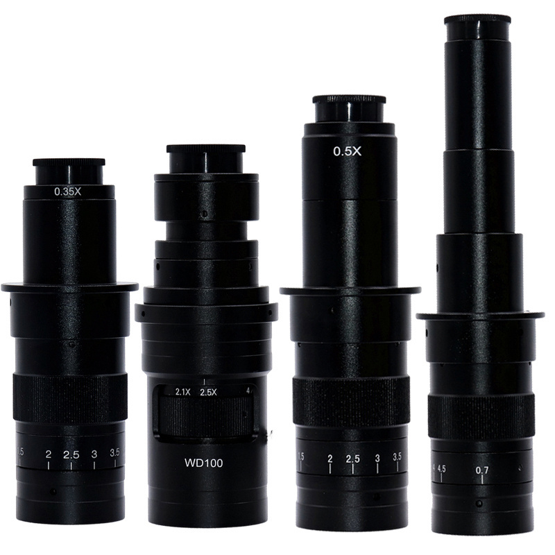 160X 0.7x-5x Adjustable Magnification Monocular Zoom Optical Lens for VGA USB Video Microscope Camera