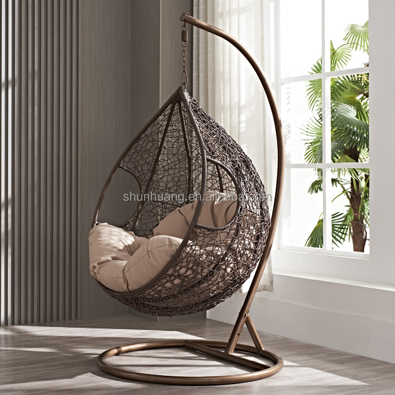 All weather outdoor furniture leisure adult  living room hanging chair outdoor garden swing chair