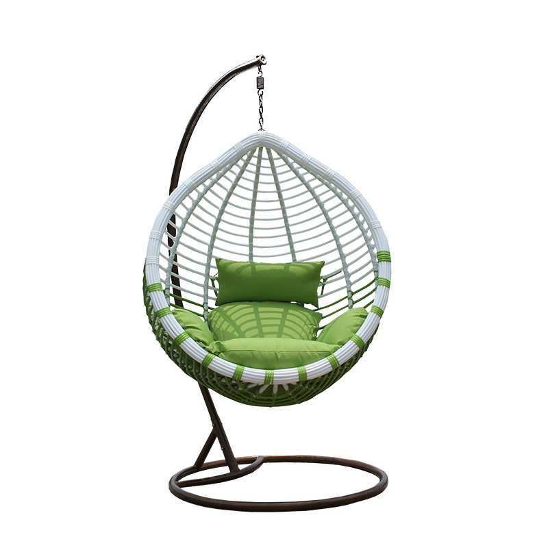 Nice designs outdoor PE rattan hanging swing chair balcony relax chairs