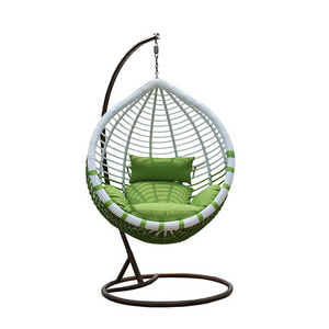 Nice designs outdoor PE rattan hanging swing chair balcony relax chairs