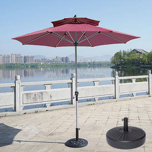 Nice design outdoor rainproof furniture umbrella middle rotatable parasol