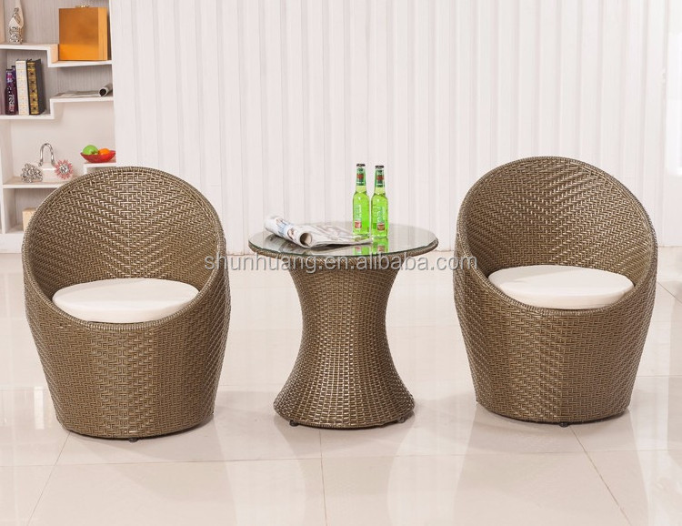 high quality outdoor furniture rattan nest wicker chair with cushions