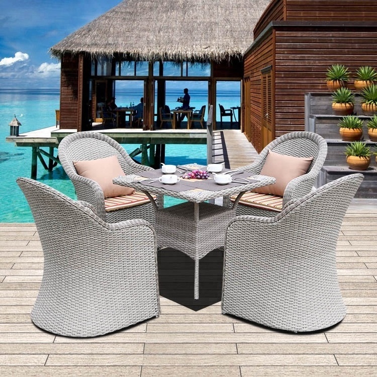 nice design wicker arm chair handmade PE rattan outdoor furniture