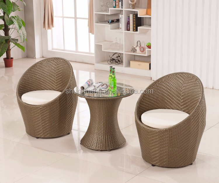 high quality outdoor furniture rattan nest wicker chair with cushions