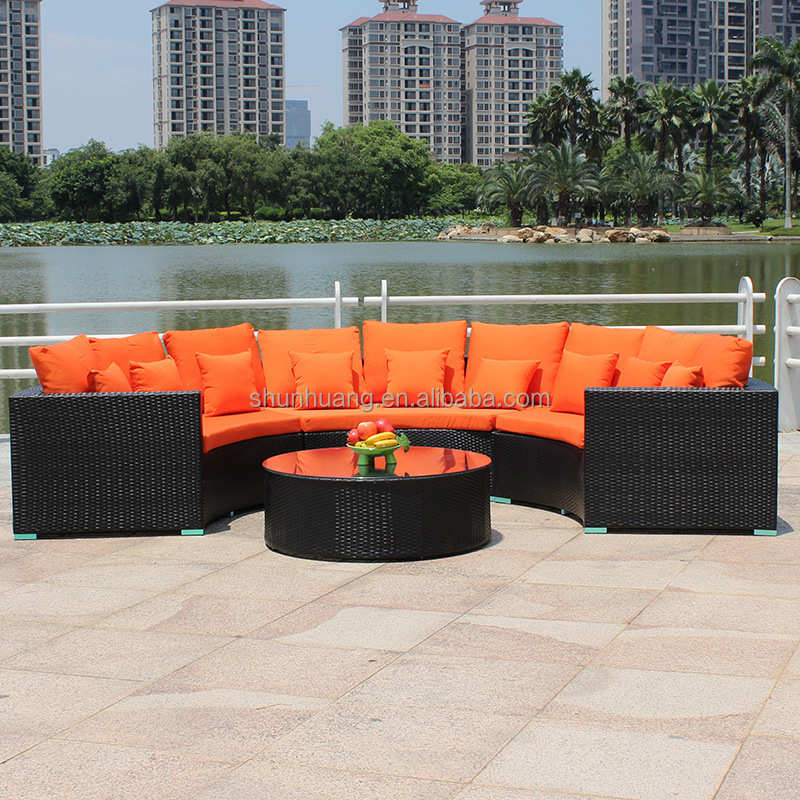 new style garden rattan sofa sectional outdoor aluminum sofa sets