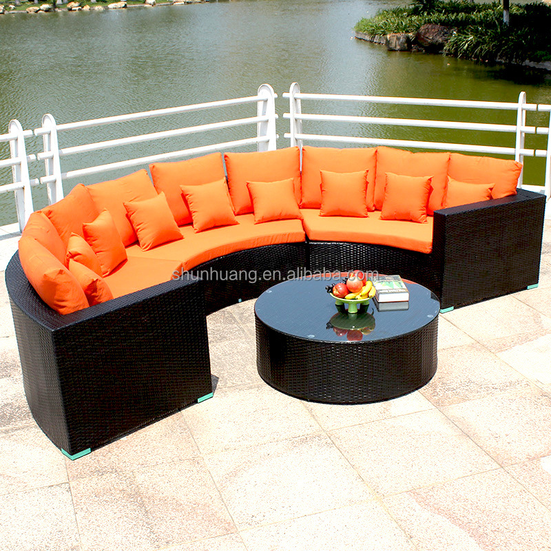 new style garden rattan sofa sectional outdoor aluminum sofa sets