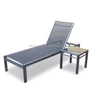 New designs aluminum sun lounger beach chairs outdoor chaise lounge