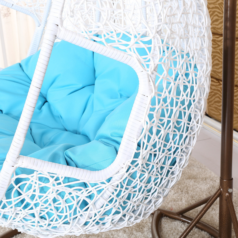 hot sale waterproof outdoor rattan swing double seat hanging chair