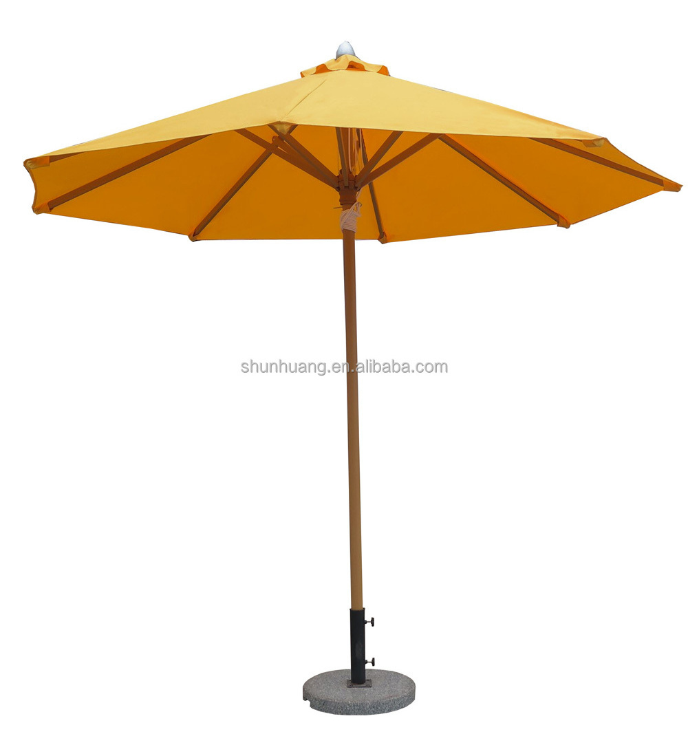 Outdoor waterproof patio sun umbrella coffee shop furniture middle umbrella in hot sale