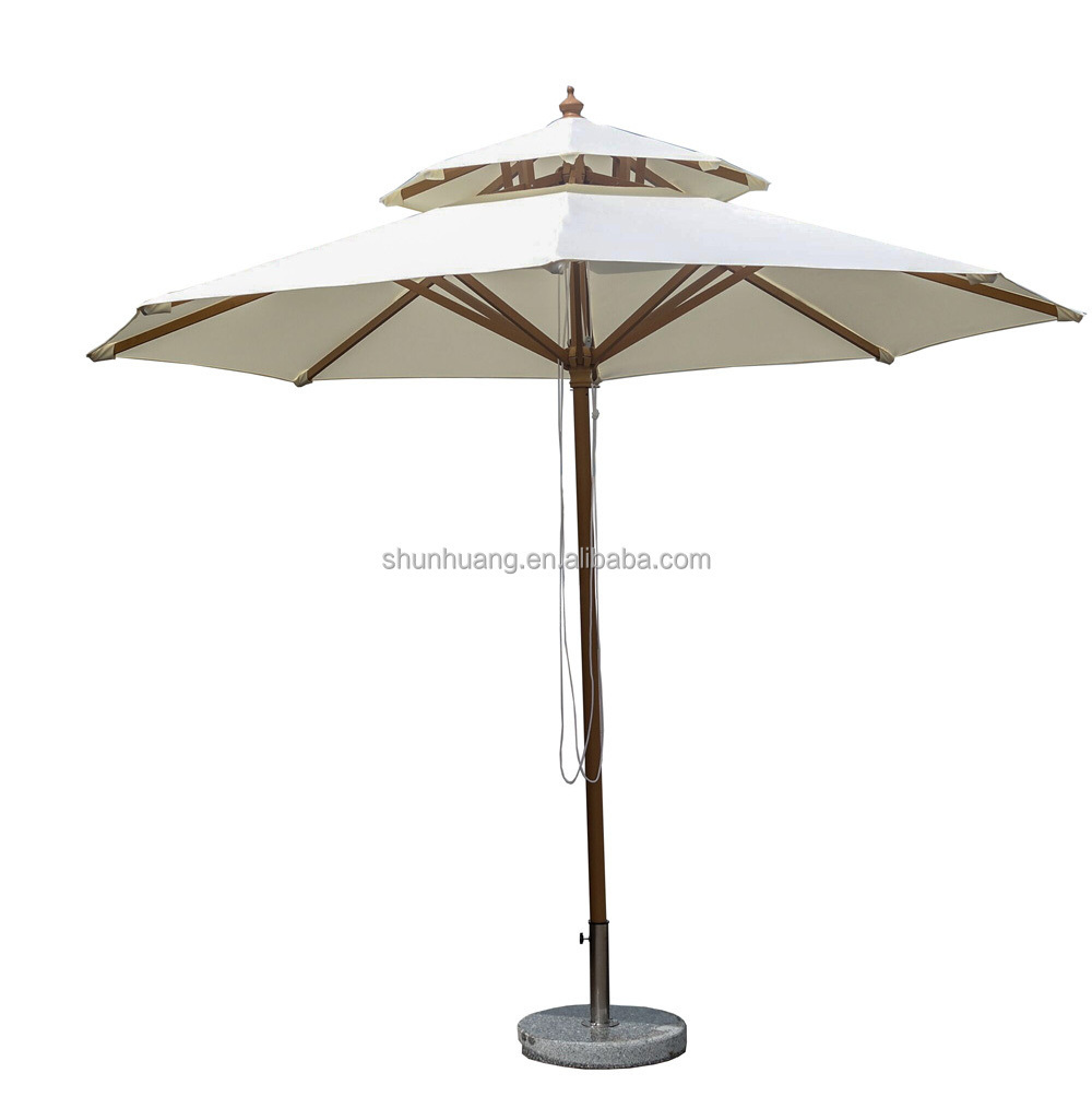 Outdoor waterproof patio sun umbrella coffee shop furniture middle umbrella in hot sale