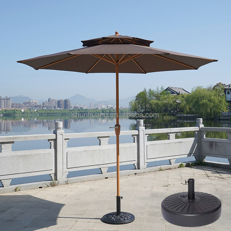 Promotional outdoor bistro furniture sun umbrella outside small middle parasol