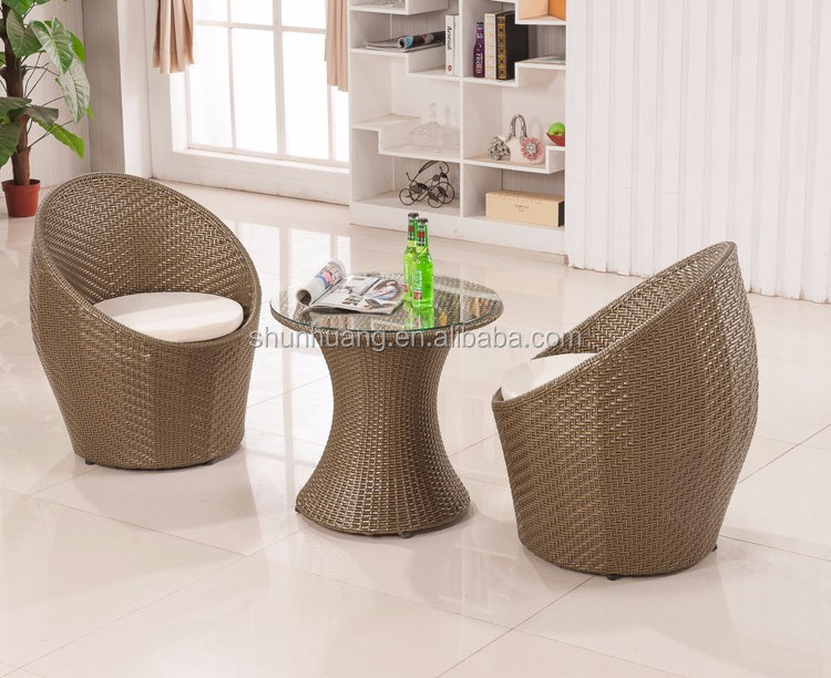 high quality outdoor furniture rattan nest wicker chair with cushions