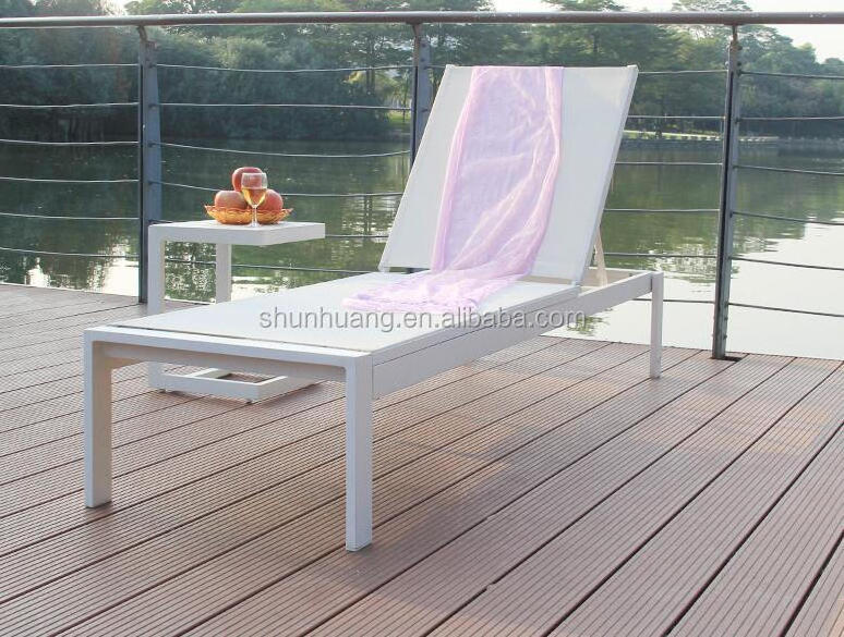 New designs aluminum sun lounger beach chairs outdoor chaise lounge