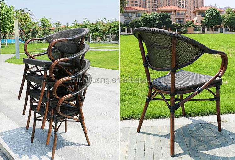 all weather outdoor dining sets bamboo like fabric chair and table