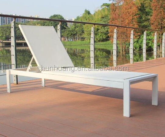 New designs aluminum sun lounger beach chairs outdoor chaise lounge