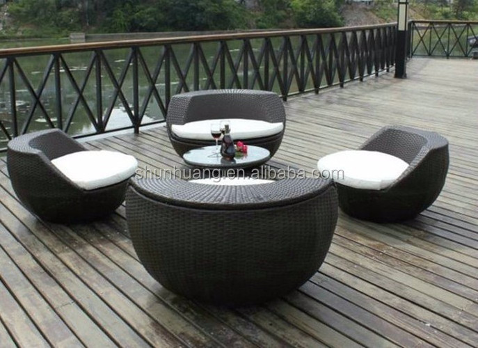 PE rattan outdoor furniture poolside wicker chair