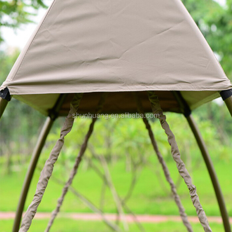 New arrival outdoor leisure swing bed gazebo with mosquito net garden furniture