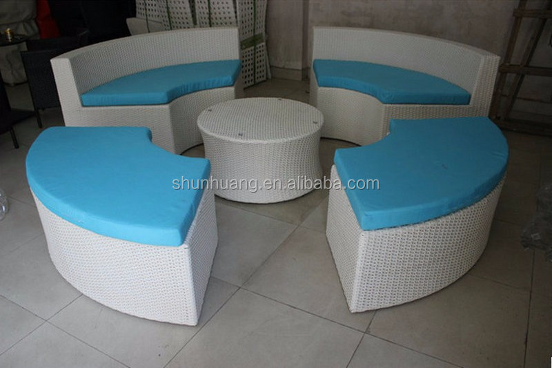 Outdoor pool PE rattan sofa sets furniture balcony wicker sofa