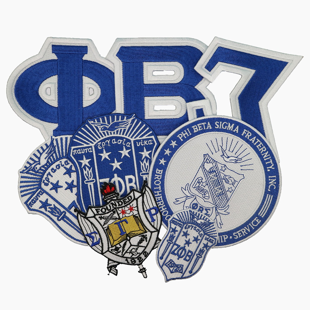 zeta phi beta sorority and fraternity shield patches custom greek iron on letters chenille embroidery patches