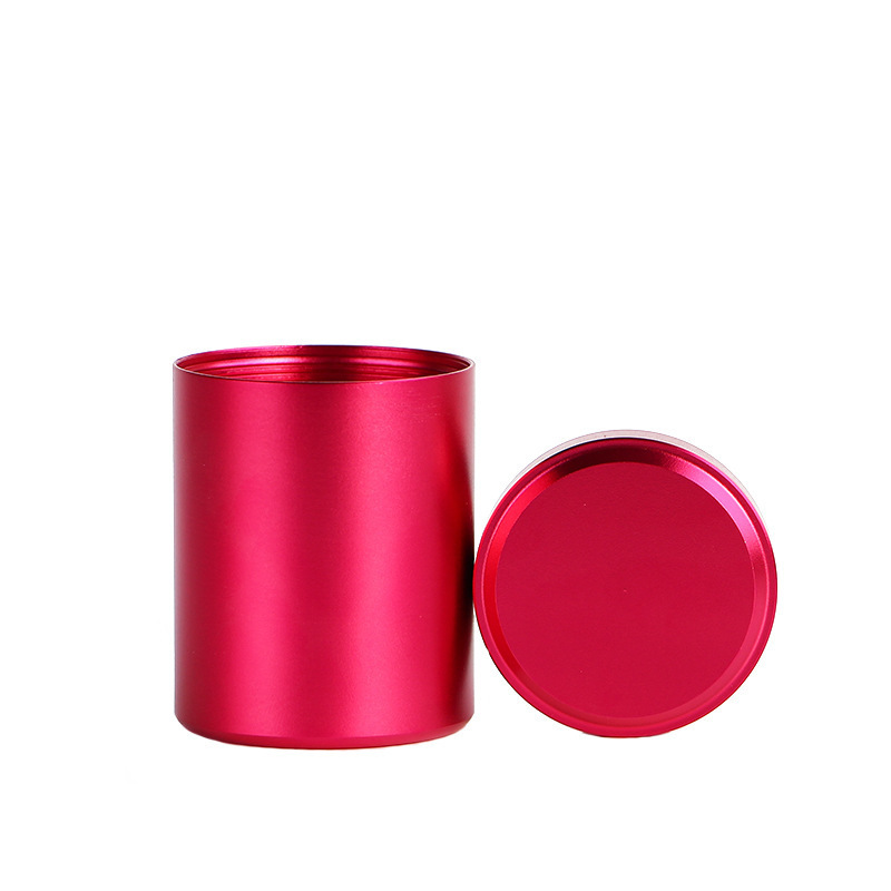 Mini Aluminum Tea Can with Lid Tea Storage Jar