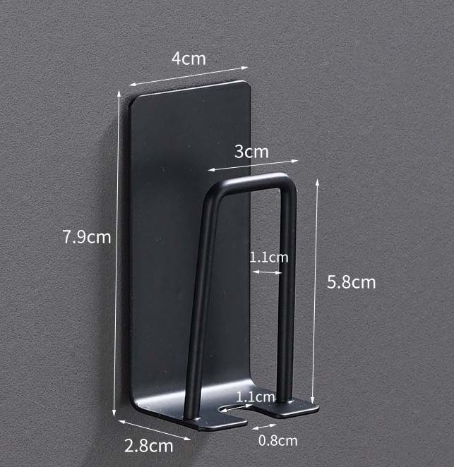 Stainless Steel Hook for Toothbrush and Cup Wall Amounted Kitchen Utensils Hooks