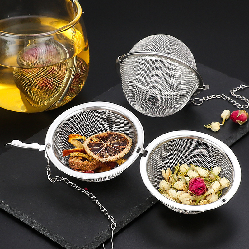 Ball Shape Mesh Tea Strainer Stainless Steel Infuser Tea Filter