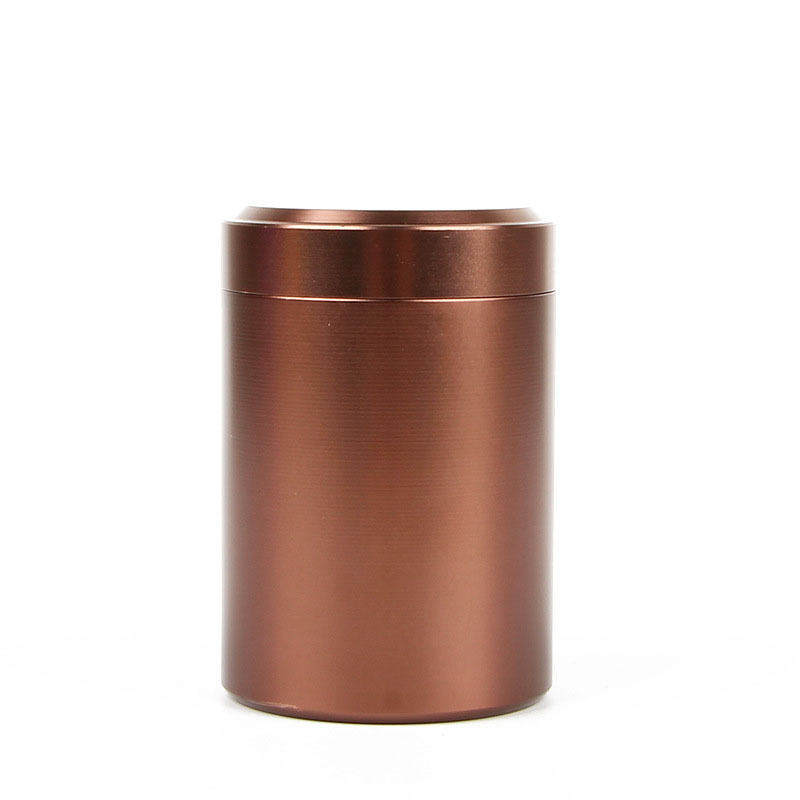 Mini Aluminum Tea Can with Lid Tea Storage Jar