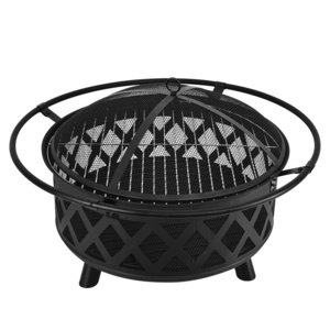 Camping Heater Outdoor Fire Pit Wood Burning Patio & Backyard Firepit BBQ Grill Barbecue Grills