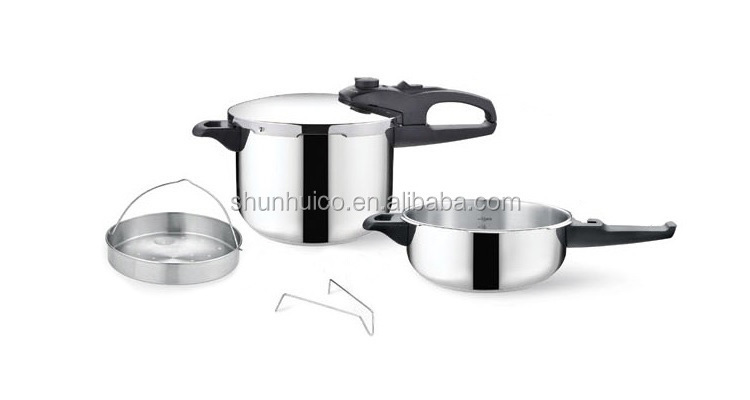 High Quality Mirror Polished Stainless Steel Pressure Cooker Easy Cook Steel Pressure Cooker