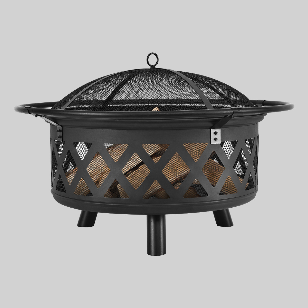 Camping Heater Outdoor Fire Pit Wood Burning Patio & Backyard Firepit BBQ Grill Barbecue Grills